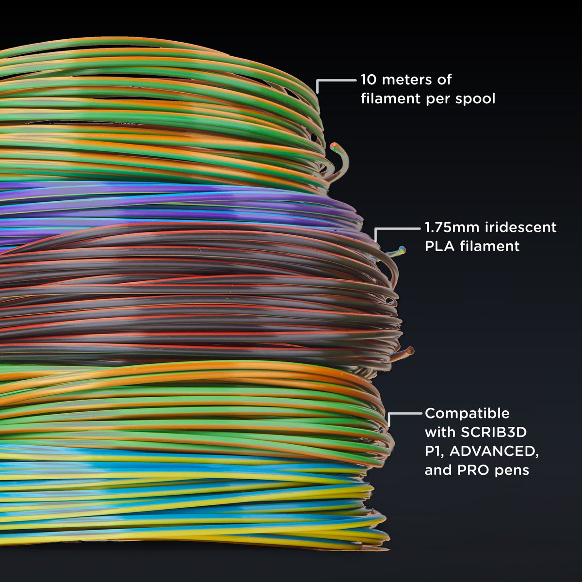 SCRIB3D Tri-Color Refills